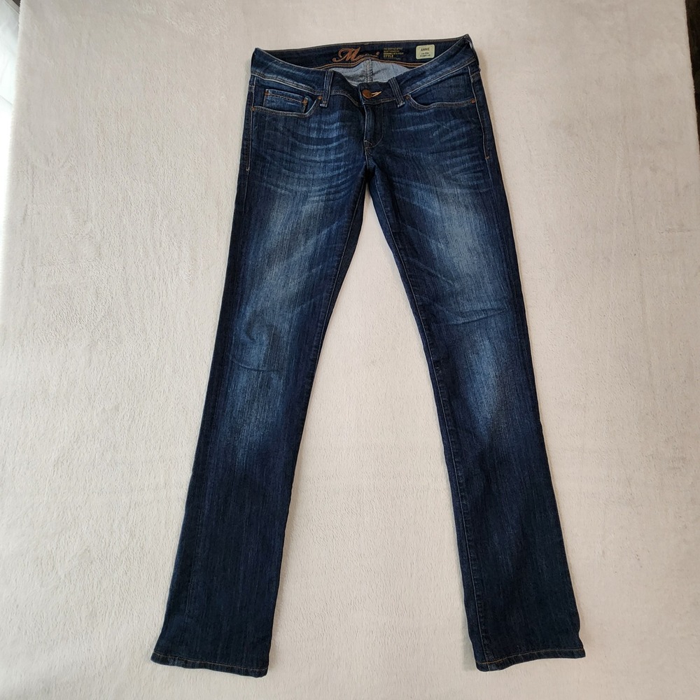 Mavi Annie Jeans Womens 31 x 32 Blue Low Rise Straight Leg Denim Classic Indigo
